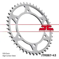 JT Sprockets Roda Dentada Traseira 525 Jtr867.43 Steel