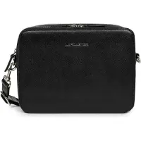 Lancaster Mala de ombro 'Homme Cuir Delphino Lucas' preto