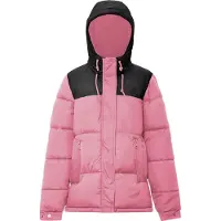 UCY Casaco de inverno cor-de-rosa / preto