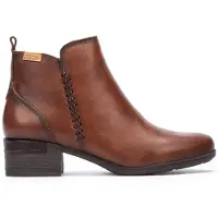 Pikolinos para mulher. W6W-8950 Botas de couro castanhas Malaga (35), Marrom, 3 a 5cm, Zíper, Casual