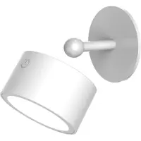 Newgarden Candeeiro de parede recarregável LED Roll 8, branco, giratório
