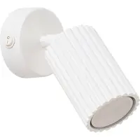 Sollux Projetor de parede carbono, branco, projeção 16 cm, interrutor, alumínio