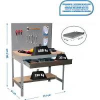Simonwork (bancos De Trabajo) Bancada De Trabalho Bt2 Box 1445x1510x610 Mm