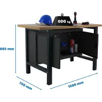 Simonwork (bancos De Trabajo) Bancada De Trabalho Bt6 865x1500x750 Mm