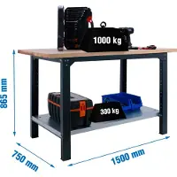 Simonwork (bancos De Trabajo) Bancada De Trabalho Bt6 Pro 865x1500x750 Mm