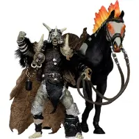 Mcfarlane Toys Spawn Bloodaxe Cavalo Spawn The Dark Ages Figura Etiqueta De 30º Aniversário Ouro 18 Cm