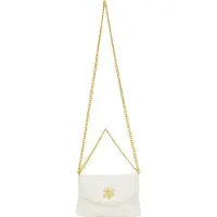 NAEMI Mala de ombro ouro / branco natural