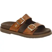 Pikolinos para mulher. W7Z-0939 Sandálias Aitana em pele castanha (41), Couro, Marrom, 1 a 3cm, Nenhum, Casual
