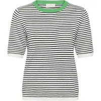 Kaffe Pullover 'KALizza' verde / preto / branco