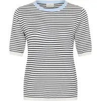 Kaffe Pullover 'KALizza' azul claro / preto / branco