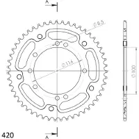 Supersprox Roda Dentada Traseira Stealth 51d Rst457x51blu