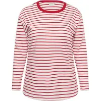 KAFFE CURVE Camisa 'Winni' vermelho / branco