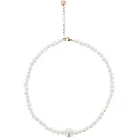Gaya Pulseira ouro rosa / branco pérola
