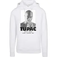 Mister tee Sweatshirt '2Pac Prayer' cinzento / preto / branco