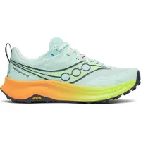Saucony - Sapatilhas trail - Peregrine 16 Aqua/Citron para Mulher - Tamanho 37.5 - Azul