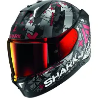Shark Skwal i3 Hellcat Capacete Integral Mate/Preto/Antracite/Vermelho M unissexo