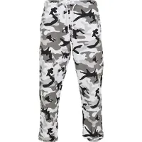 Urban Classics Calças cinzento / cinzento claro / preto / branco