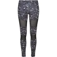 Urban Classics Leggings preto / branco