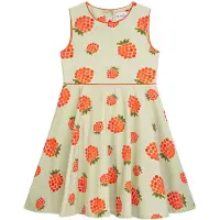 DANAMADE Vestido 'DVIOLA' verde / menta / vermelho