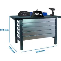 Simonwork (bancos De Trabajo) Bancada De Trabalho Bt6 5box 830x1500x730 Mm