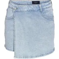 Noisy May Saia Curta De Cintura Alta Noami Denim