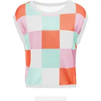 Imily Bela Pullover menta / cor-de-rosa / vermelho-alaranjado / branco
