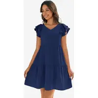 Imily Bela Vestido azul escuro