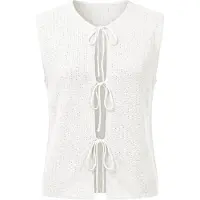 Imily Bela Colete de malha branco