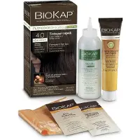 Biokap TINTA DE CABELO DELICADA RÁPIDA - 4.00 castanho escuro natural 135 ml