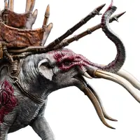 Weta Workshop O Senhor Dos Anéis: Miniestátua Mûmak Em Batalha 17 Cm