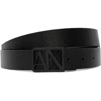 Armani Exchange para homem. XM002659AF22849MC038 Cinto Reversível com Logo preto (OSFA), Casual, Pele