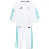 Adidas Fato de treino 'MERCEDES - AMG PETRONAS FORMULA 1 TEAM DNA BABY JOGGER LONG' aqua / preto / branco