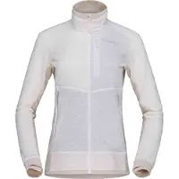 Norrøna - Vestuário ski travessia mulher - Falketind Warm1 Active Jacket W Snow White Oatmeal para Mulher - Tamanho M - Branco