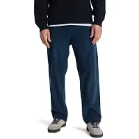 Quiksilver - Calças - Taxer Regular Cord Pant Dark Navy para Homem - Tamanho S
