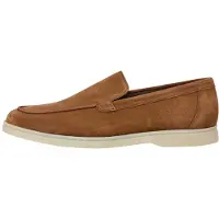 Hackett London para homem. HMS200109 Martin Plain Leather Loafers castanho (44), Couro, Marrom, Plano, Nenhum, Casual