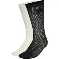 Adidas Originals Meias 'CROCHET CREW 2 PAIRS' preto / branco