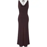 Trendyol Vestido de festa castanho escuro