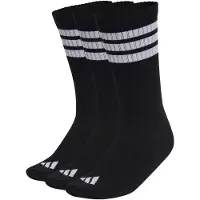 Adidas Meias 3-Stripes Cushioned Crew – Embalagem de 3 pares