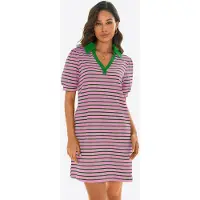 Imily Bela Vestido verde / rosa