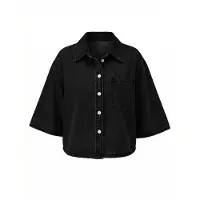 Imily Bela Blusa preto denim