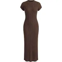 Imily Bela Vestido de malha castanho