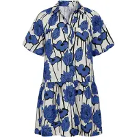 Imily Bela Vestidos camiseiros azul / preto / branco