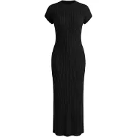 Imily Bela Vestido de malha preto