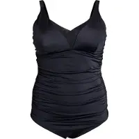 Swim By Zizzi Fato de banho modelador 'Severly' preto