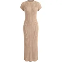 Imily Bela Vestido de malha mocha