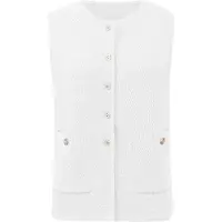 Imily Bela Colete de malha branco