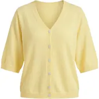 Imily Bela Casaco de malha amarelo