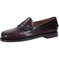 Sebago para mulher. 7001530 Classic Dan Leather Loafers castanho-vinho (39), Couro, Plano, 1 a 3cm, Nenhum, Casual, Sapatos de Festa, Clássi