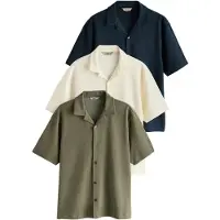 Next Camisa marinho / verde / branco