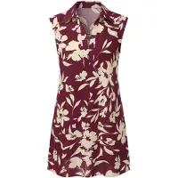 Imily Bela Vestido bege claro / borgonha